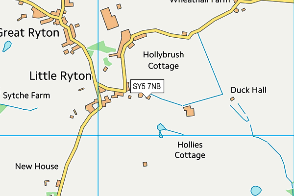 SY5 7NB map - OS VectorMap District (Ordnance Survey)