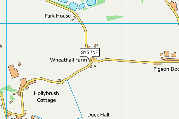 SY5 7NF map - OS VectorMap District (Ordnance Survey)