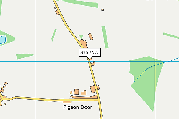 SY5 7NW map - OS VectorMap District (Ordnance Survey)