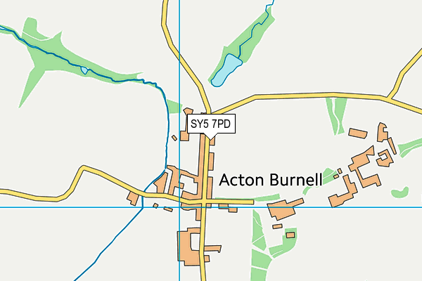 SY5 7PD map - OS VectorMap District (Ordnance Survey)