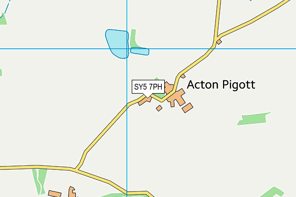 SY5 7PH map - OS VectorMap District (Ordnance Survey)