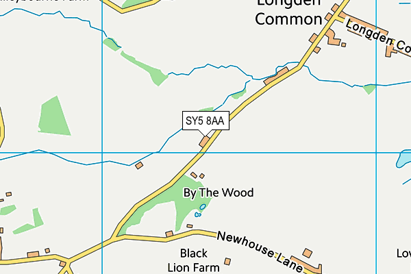 SY5 8AA map - OS VectorMap District (Ordnance Survey)