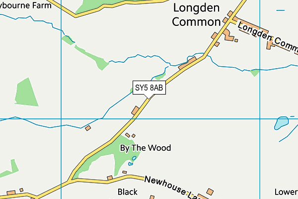 SY5 8AB map - OS VectorMap District (Ordnance Survey)