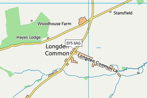 SY5 8AG map - OS VectorMap District (Ordnance Survey)