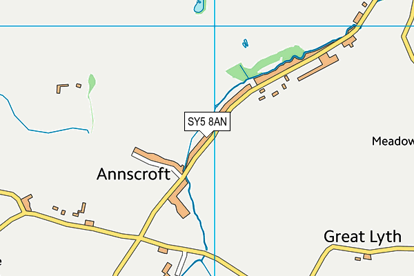 SY5 8AN map - OS VectorMap District (Ordnance Survey)