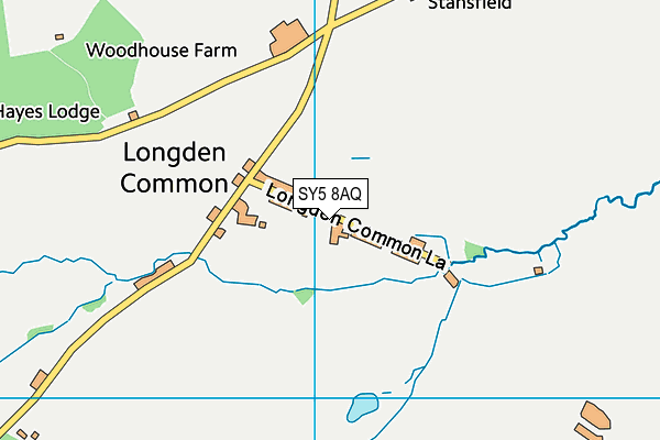 SY5 8AQ map - OS VectorMap District (Ordnance Survey)