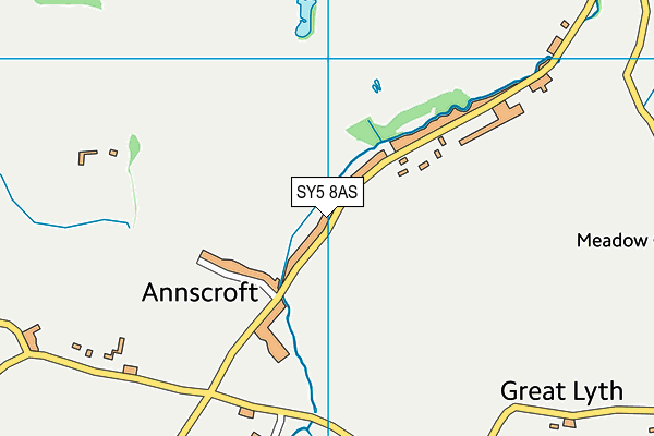 SY5 8AS map - OS VectorMap District (Ordnance Survey)