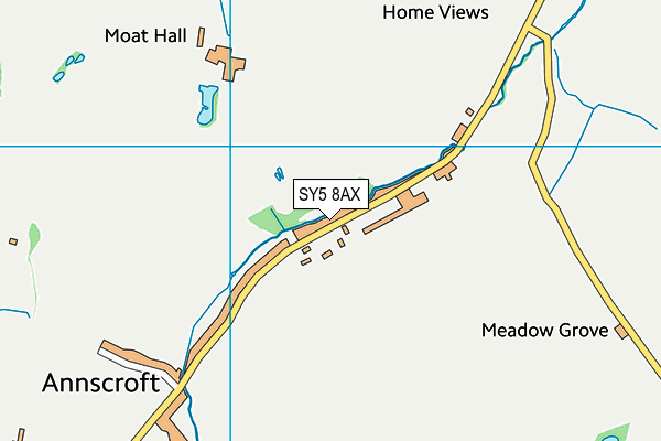 SY5 8AX map - OS VectorMap District (Ordnance Survey)