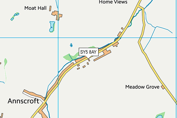 SY5 8AY map - OS VectorMap District (Ordnance Survey)