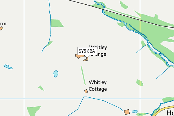 SY5 8BA map - OS VectorMap District (Ordnance Survey)