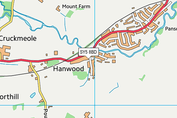 SY5 8BD map - OS VectorMap District (Ordnance Survey)