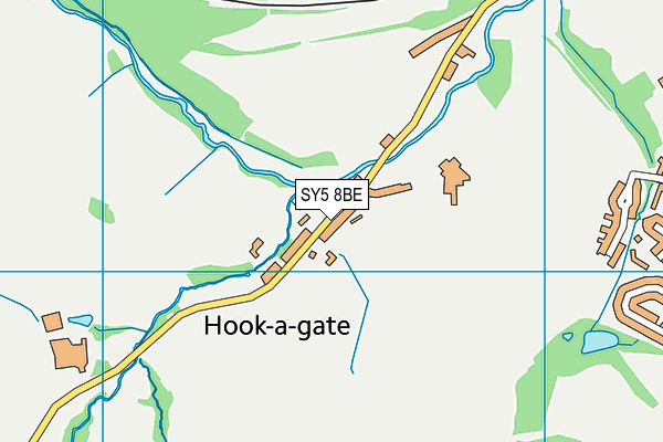 SY5 8BE map - OS VectorMap District (Ordnance Survey)