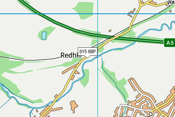 SY5 8BP map - OS VectorMap District (Ordnance Survey)