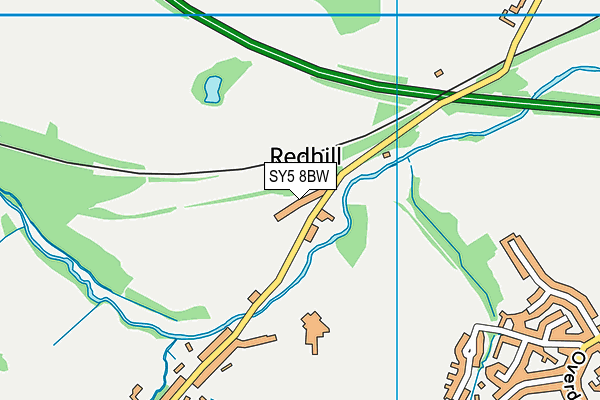 SY5 8BW map - OS VectorMap District (Ordnance Survey)