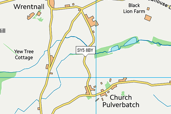 SY5 8BY map - OS VectorMap District (Ordnance Survey)