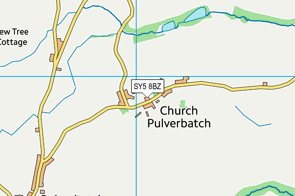 SY5 8BZ map - OS VectorMap District (Ordnance Survey)