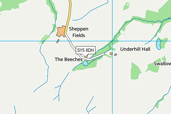 SY5 8DH map - OS VectorMap District (Ordnance Survey)