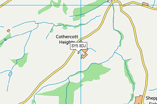 SY5 8DJ map - OS VectorMap District (Ordnance Survey)