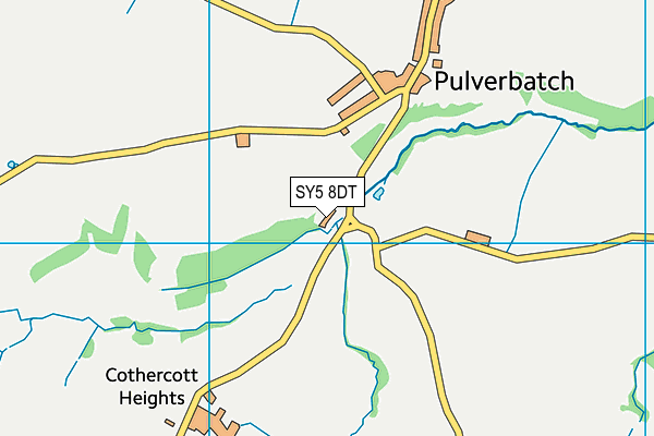 SY5 8DT map - OS VectorMap District (Ordnance Survey)