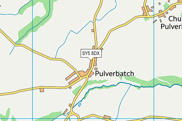 SY5 8DX map - OS VectorMap District (Ordnance Survey)