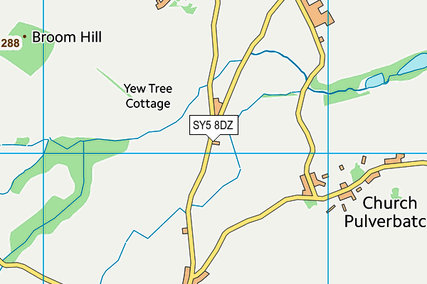 SY5 8DZ map - OS VectorMap District (Ordnance Survey)