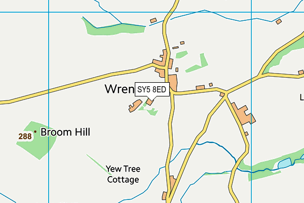 SY5 8ED map - OS VectorMap District (Ordnance Survey)