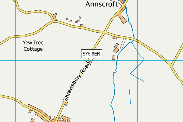 SY5 8ER map - OS VectorMap District (Ordnance Survey)