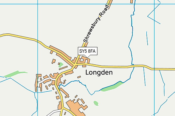 SY5 8FA map - OS VectorMap District (Ordnance Survey)