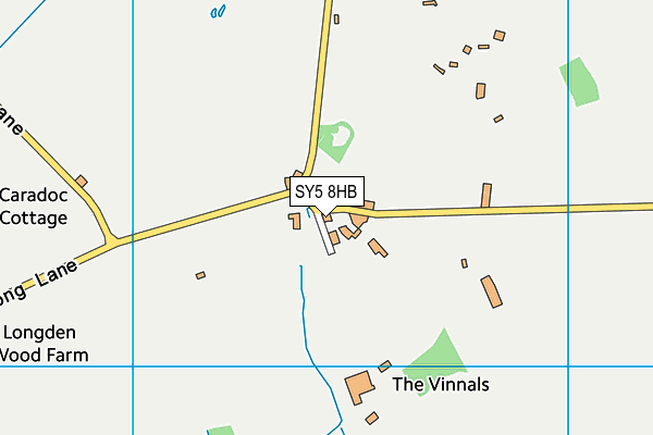 SY5 8HB map - OS VectorMap District (Ordnance Survey)