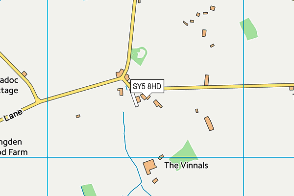 SY5 8HD map - OS VectorMap District (Ordnance Survey)