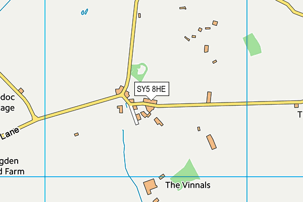 SY5 8HE map - OS VectorMap District (Ordnance Survey)