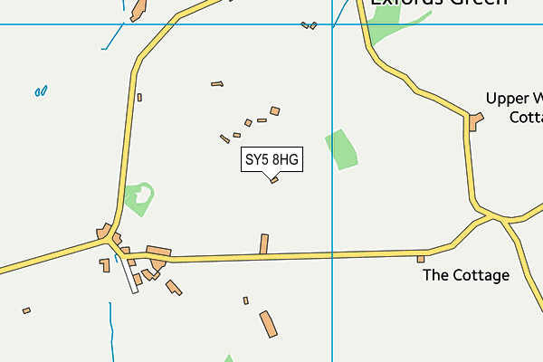 SY5 8HG map - OS VectorMap District (Ordnance Survey)