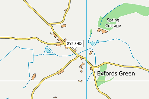 SY5 8HQ map - OS VectorMap District (Ordnance Survey)
