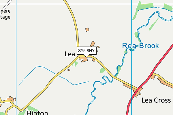 SY5 8HY map - OS VectorMap District (Ordnance Survey)