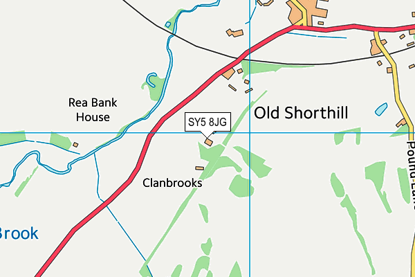 SY5 8JG map - OS VectorMap District (Ordnance Survey)