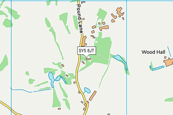 SY5 8JT map - OS VectorMap District (Ordnance Survey)