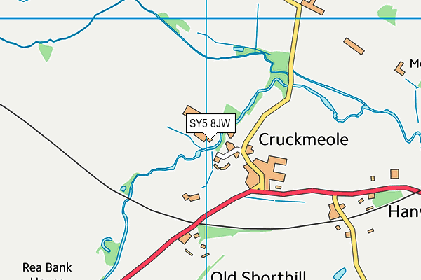 SY5 8JW map - OS VectorMap District (Ordnance Survey)