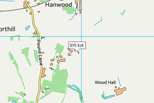 SY5 8JX map - OS VectorMap District (Ordnance Survey)