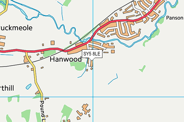 SY5 8LE map - OS VectorMap District (Ordnance Survey)