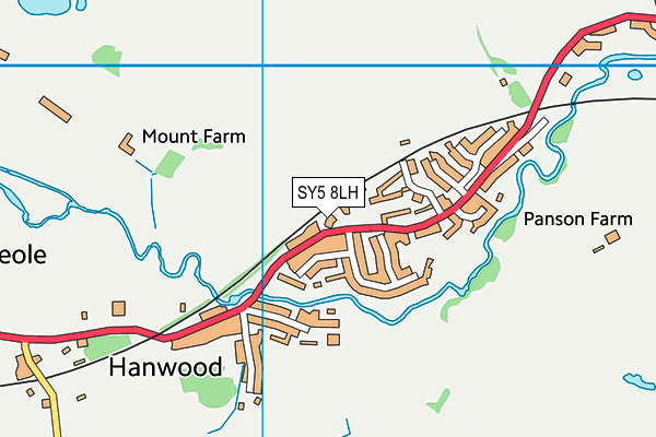 SY5 8LH map - OS VectorMap District (Ordnance Survey)