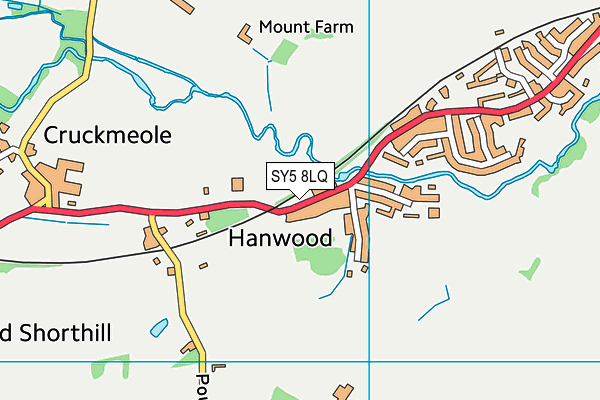 Hanwood Recreation Ground map (SY5 8LQ) - OS VectorMap District (Ordnance Survey)