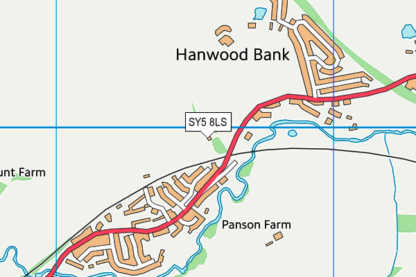 SY5 8LS map - OS VectorMap District (Ordnance Survey)