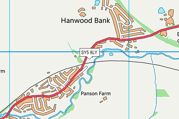 SY5 8LY map - OS VectorMap District (Ordnance Survey)