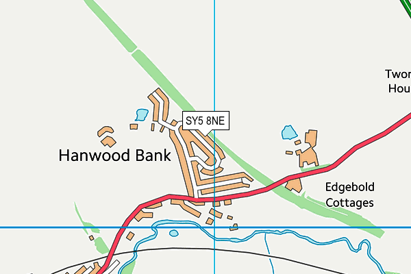 SY5 8NE map - OS VectorMap District (Ordnance Survey)