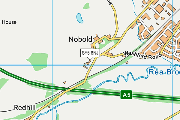 SY5 8NJ map - OS VectorMap District (Ordnance Survey)
