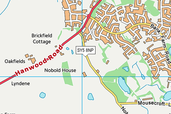 SY5 8NP map - OS VectorMap District (Ordnance Survey)