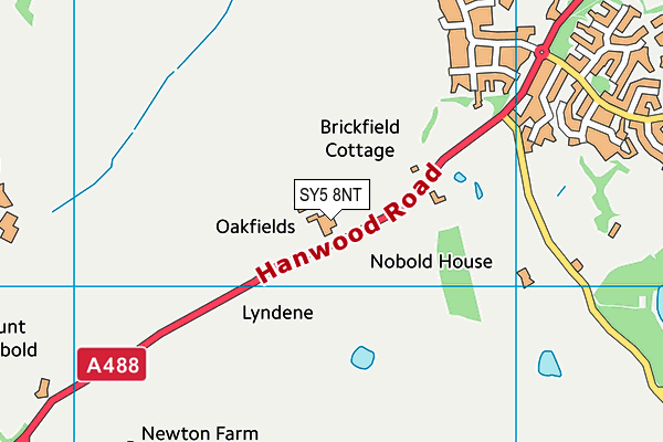 SY5 8NT map - OS VectorMap District (Ordnance Survey)