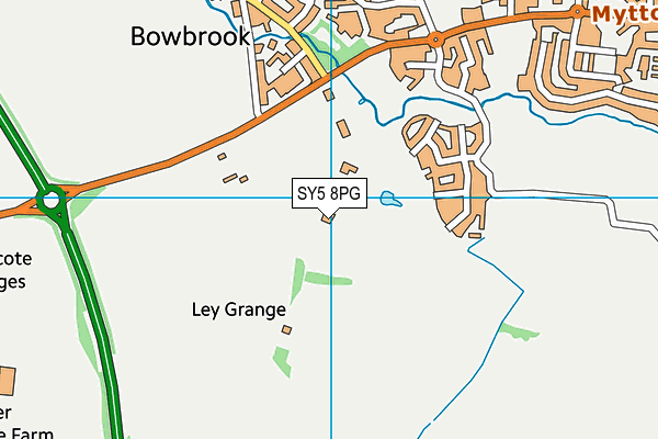 SY5 8PG map - OS VectorMap District (Ordnance Survey)