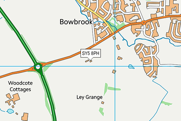 SY5 8PH map - OS VectorMap District (Ordnance Survey)