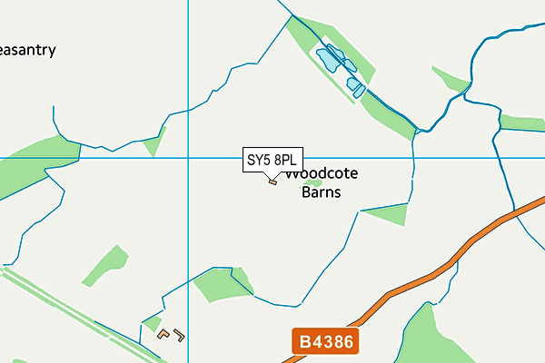 SY5 8PL map - OS VectorMap District (Ordnance Survey)